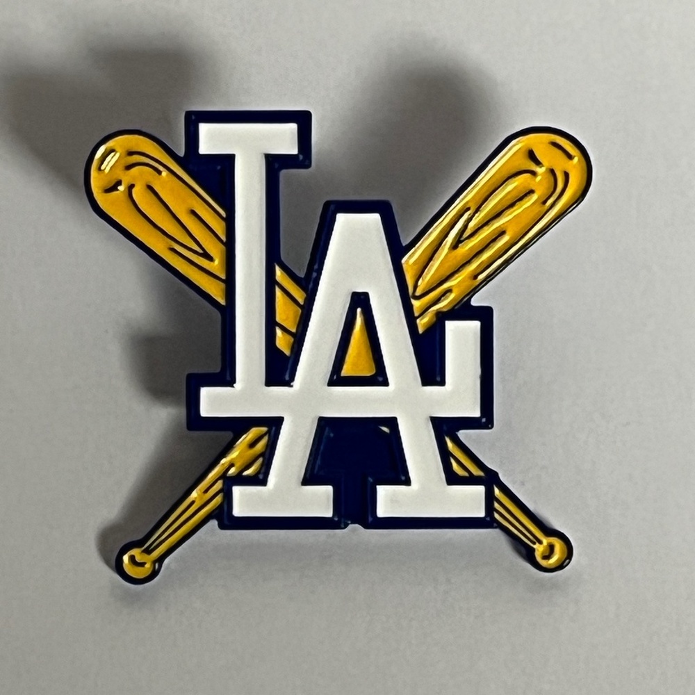LA Dodgers Double Bats Hat Pin Brooch Pins New Era Fitted Hats Bag New